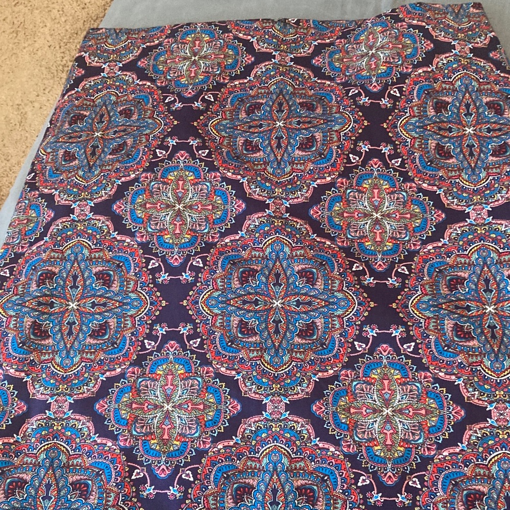 Talbots printed skirt 16
